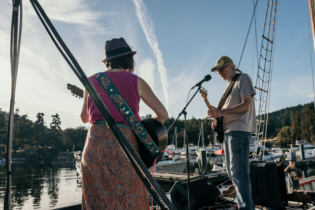 Peach and Quiet perform on the Providence Tall Ship